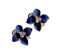 1 Paire Femmes Boucles d'oreilles Élégant Orchidée Diamant Oreille Percée Lady Bijoux Accessoires Amour Cadeau Durable et Utile Fashion Professionals