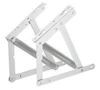 1 Paire Ferrure de Lit à Ressort avec Support de Volet à Ressort Zingué Angle d’ouverture 63° Charnière pour Lits pliants et meuble pliants Ferrure de coffre pour lit relevable et sommier par SOTECH