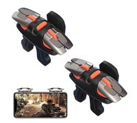 1 Paire Gachette Telephone Trigger Accessoire, Manette Jeu Mobile Trigger Controller L1R1 L2R2, 4 Boutons de Déclenchement, Compatible avec Android et iOS, pour PUBG Mobile Call of Duty Jeux Esports