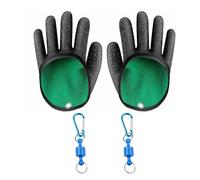 1 Paire Gants De Peche Etanche,Gant Pêche Anti-Coupure,Gant De Pêche Carnassier,Gants De Antidérapants Résistants Prédateur Poisson,Pour Vos Protéger Des Morsures,Avec 2 Magnétisme Boucle,Kiuiom