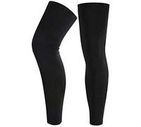 1 Paire Genouillères de Compression Longue Support Soutien Genou Sport Antichoc Collants Chaud Protège Mollet Veau Jambe Jambière Respirant pour Course Vélo Fitness Basketball Football Volleyball Gym