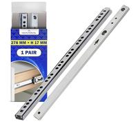 1 Paire Glissiere pour Tiroir sur Roulement à Billes 246x17 mm