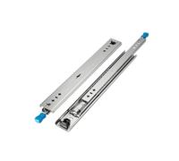 1 Paire Glissières De Tiroir avec Serrure Coulisses Télescopiques Industrielles Largeur De 53mm Montage Latéral Fermeture Douce 220 Kg(60''/1500mm)