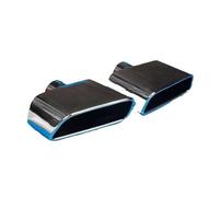 1 Paire Grande Taille 160 MM/210 MM Embout Silencieux D'échappement En Acier Inoxydable Tuyau Carré Tuyau D'échappement Voiture D'Échappement(210MM Black)
