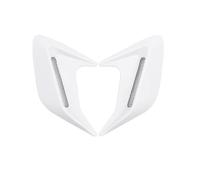 1 Paire Grille D'Aération Latérale Style Prise D'Air Shark Gill Voiture pour Mini Roadster Cooper/Cooper S/John Cooper Works (JCW) 2012-2015, pour Amateurs de Stylisme Automobile,White