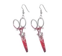 1 paire Halloween fête bijoux gothique Punk sang terreur ciseaux scie hache couteau crâne exagérée fête cadeau personnalité d'oreilles boucles de