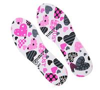 1 Paire Kids Shoe Inders Semed LATEX Amortissant sans Glissement Sweat Absorbant une Seule Taille S'adapte la Plus Imprimée pour le Confort (En forme de cœur)