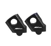 1 Paire Kit D'Adaptation De Montants De Guidon pour Ho&NDA ADV350 Adv350 ADV 350 Kit D'Adaptation De Montants De Montants De Guidon Réhausseur De Guidon pour Moto(Noir)
