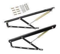 1 Paire Kit de Levage Pour Lit, Tige de Support de Vérin à Gaz Hydraulique, Anneaux d'étanchéIté Doubles, Mécanisme De Levage De Lit De Rangement, CharnièRe à Ressort, 2 Couleurs(Francia,80cm/31.5in)