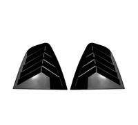 1 Paire La Voiture Intérieur Arrière Ombre Parasol Persienne Latérale Évent Couverture pour Alfa Romeo Giulia 2015+,Décoration De Ventilation du Côté,Piano Black
