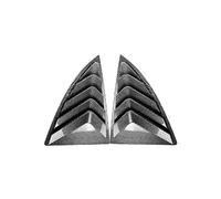 1 Paire La Voiture Intérieur Arrière Ombre Parasol Persienne Latérale Évent Couverture pour Tesla Madel Y 2017-2024,Décoration De Ventilation du Côté, Carbon Fiber Pattern