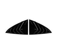 1 Paire La Voiture Intérieur Arrière Ombre Parasol Persienne Latérale Évent Couverture pour Tesla Model 3 2017-2024,Décoration De Ventilation du Côté, Carbon Fiber Pattern