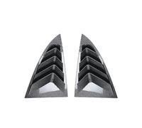 1 Paire La Voiture Intérieur Arrière Ombre Parasol Persienne Latérale Évent Couverture pour Tesla Model 3 2024+,Décoration De Ventilation du Côté, Carbon Fiber Pattern
