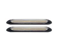 1 Paire LED Feux Jour 12V pour Mazda MX-5 MX5 RF ND NC NB NA 1989-2023, Universal LED Clignotant Séquentiels Bicolore, Bande Lumières Phare DRL étanche,23.5cm-White Yellow