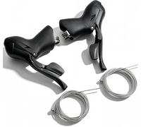 1 Paire Leviers de Frein Vitesse Vélo 3X7 Vitesses En Alliage D'aluminium | Ensemble de Manette de Vitesse de Levier Frein Gauche Droite Pour VTT Vélo De Route Noir