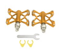 1 Paire Lp Litepro K5 PéDales De VéLo à DéGagement Rapide En Alliage D'aluminium PéDales De Roulement De VéLo Pour VéLos Pliants De Montagne De Route Or