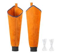 1 Paire Manchons à Souder en Cuir pour Homme Femme Manchons de Soudage Résistant à la Chaleur et aux Flammes Manchettes Anti-brûlure Élastique pour Soudage Forge Travail du Bois Jardinage, Modèle A