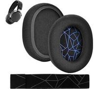 1 Paire Mesh Fabric Coussinets et 1 Tissu Flexible Bandeau pour SteelSeries Arctis 7/7+/7P/7P+/7X/7X+/9/9X/Pro/Prime(Ne Convient Pas à l’Arctis Nova) Casque