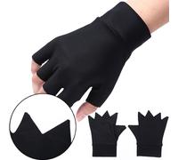 1 Paire Noir Soulagement De La Douleur Thérapie Magnétique Gants Sans Doigts Arthrite Soulagement De La Douleur Guérir Les Articulations Accolades Supports Outil De Soins De Santé