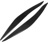 1 Paire Phare Sourcils Autocollant pour Voiture Carbone Fibre Motif Noir