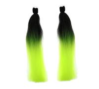 1 Paire Pigtails pour Casque de Tresses Noires et Fluo Ventouse Décoration pour Casques Unisexes Élément Visuel Attrayant et Pratique