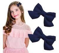 1 Paire Pinces à Cheveux Nœud Pinces à Cheveux Antidérapantes Pinces à Cheveux Crocodile Accessoires pour Cheveux mode Filles Accessoires Cheveux Fille Noël Mariage (Bleu Foncé)