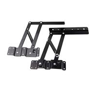 1 paire Pliage Ascenseur Mécanisme de Plateau Relevable Lift Up, Multifonctionne support de table de montage de matériel de ressort à gaz pneumatique pour accessoires de meubles (Printemps)