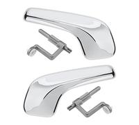 1 Paire Poignée de Porte Intérieure de Voiture Compatible avec Corsa D Corsa Van Corsa MK III Gauche et Droite 13297813 13297814 Bielle en Chromée ABS Incluse