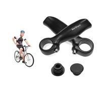 1 Paire Poignées de Guidon de Vélo, Poignées de Barre de Poignée de Bicyclette d'Alliage d'Aluminium avec des Bouchons pour Le Vélo de Route de Montagne