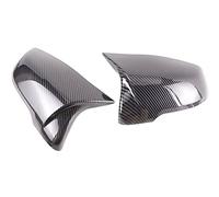1 Paire Pour BMW X1 F48 X2 F39 F40 F53 F44 Z4 G39 2016-2023 Style Vue Arrière Boîtier Latéral Garniture Voiture Rétroviseur Casquettes Couverture Rétroviseur Couvercle Rétroviseur(Carbon Pattern-2pcs)