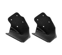 1 Paire Protecteurs d'embouts Patins à roulettes Antifriction Couvercle de Capuchon de Patin en Cuir PU avec 4pcs Trous pour Accessoires de Remplacement de Patins à roulettes, Noir