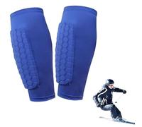 1 Paire Protection Tibia Ski Protege Tibia Ski Chaussette de Tibias Élastiques Anti Collision Longs Structure en Nid d'abeille Protecteurs élastiques Anti Structure en Nid d'abeille Le Skier Football