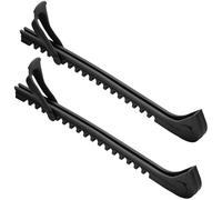 1 Paire Protège Lame Patin Glace, Accessoires Protections Couteau Hockey avec Boucles Réglables et Trous Eau Filtration, Housse Protecteur Patins Artistiques pour Enfants, Adultes Universels (Noir)