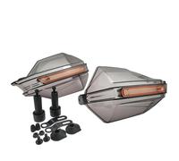 1 Paire Protège-Mains Protège-Mains pour Guidon De Moto, Protection Coupe-Vent, Bouclier Protecteur pour Kawasaki ZRX1200 Zrx 1200 ZX11 ZX 11 ZX1100(Titane)