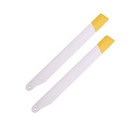 1 Paire RC Jouet Hélicoptère Mise à Niveau C138 Rotor Aile Ensemble pour RC ERA C138 Bell 206 1:33 RC Jouet Hélicoptère Pièces Jaune Blanc