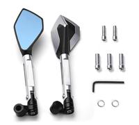 1 Paire Rétroviseur Latéral Moto pour BMW F900 XR F900XR F 900 2020 2021, Rétroviseurs Extérieurs Rotatifs Rétroviseurs latéraux de Moto(Argent)