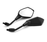 1 Paire Rétroviseurs Latéraux Moto Pour Kawasaki Pour Versys 650 Z650 Z900 Z1000 Lentille Verre Transparent Rotative Parties(Black)