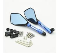 1 Paire Rétroviseurs Latéraux Moto pour Yamaha FZ6, FZ8, MT07, MT09, MT-07, MT-09, MT 07/09, Rétroviseurs De Guidon Rotatifs Rétroviseurs latéraux de Moto(Bleu)