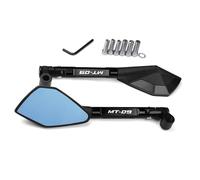 1 Paire Rétroviseurs Latéraux pour Moto pour Yamaha MT09 MT-09 MT 09 2014-2021 2020 2019 2018 2017, Résistants À La Rouille Rétroviseurs latéraux de Moto(Noir)