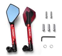 1 Paire Rétroviseurs Latéraux pour Moto pour Yamaha NMAX125, NMAX155, N-Max, NMAX 125 Et 155, Orientables Rétroviseurs latéraux de Moto(Rouge)