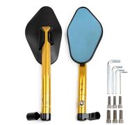 1 Paire Rétroviseurs Moto pour Yamaha MT-01 MT-03 MT01 MT03 MT 01 03, Rétroviseur Latéral pour Guidon, Effet Amortisseur Rétroviseurs latéraux de Moto(Or)