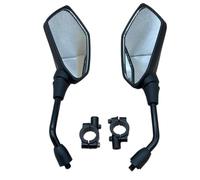 1 Paire Rétroviseurs Universels pour Guidon Moto, 8/10 Mm, 22, pour Scooter, Vélo Électrique, Rétroviseur Convexe Arrière Électromobile(10mm with Holder)