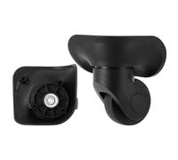 1 Paire Roues de Valise, Roues de Rechange de Bagages Valise roulettes avec Rotation à 360° en Plastique Bagages Pivotant Roues Valise Roue pour Chariot Valise Malle, Noir 10.8 x 10.3cm