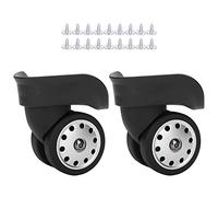 1 Paire Roulette Valise, Roues De Valise à Bagages, Roulettes Pivotantes, A88 Black Bagages Wheel Suitcase Replacement Outdoor Supplies, pour la Plupart des Réparations de Valises à Faire Soi-même