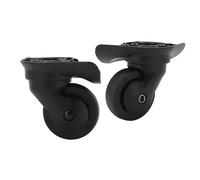 1 Paire Roulettes de Bagages A52, 5cm Dia Roue 7,5cm Hauteur Roulette de Valise Roulettes Pivotantes pour Valises Roue de Support de Bagages Silencieuse Pivotante à 360 Degrés pour Valises