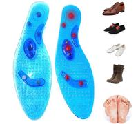 1 Paire Semelles Magnétiques de Massage,Semelles avec Aimants,Semelles D'acupression de Réflexologie Orthopédiques Massage pour Hommes et Femmes (Blue, M(40-44))