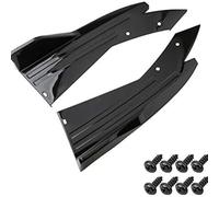 1 Paire Séparateur de Diffuseur de Lèvre de Pare-Chocs Arrière de Voiture pour Mitsubishi Mirage G4 A10 Sedan 2013 2014 2015 2016 2017 2018 2019, Protecteur de Canard de Séparateur,B-Black