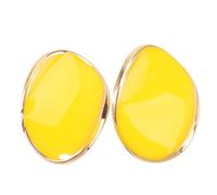 1 paire simple oreille jaune élégant pendentif élogie chic oreille en alliage doré en alliage sterling