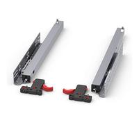 1 paire SO-TECH® Smart Slide Glissière Rail de guidage sortie de tiroir complète avec Soft-Close 40 Kg, 300 mm longueur