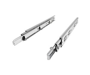 1 paire SOTECH Coulisses à Sortie Totale KV4-45-H45-L250-NF avec Équerre de Support (Longueur 250 mm enfoncée/Capacité de charge 45 kg) Rail télescopique